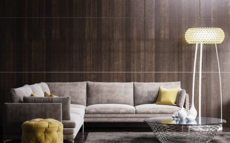 Luxury modern Living room Interior design(3d render)
